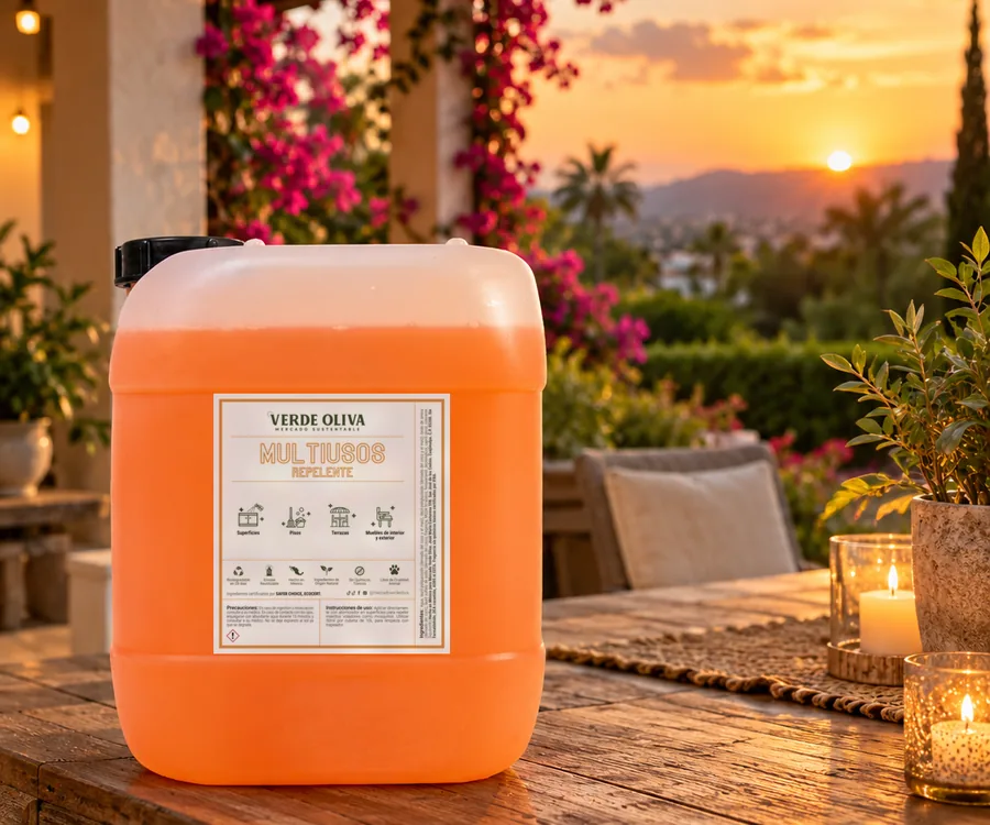 Envase de Multiusos con Repelente Verde Oliva
